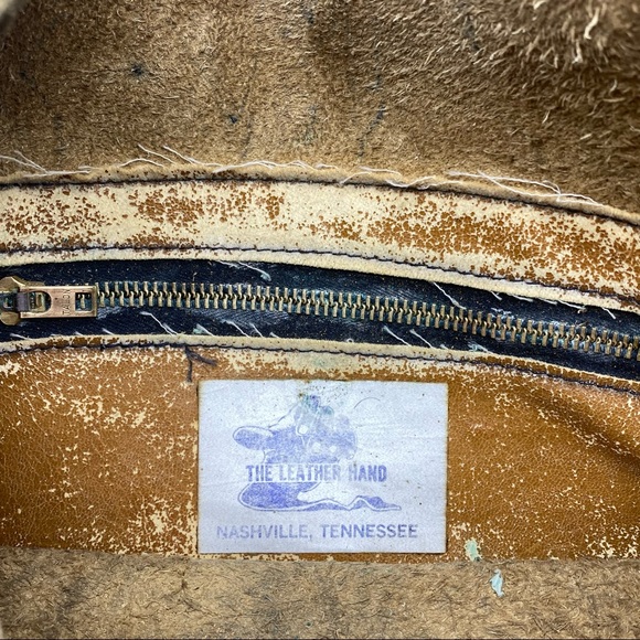 Vintage Leather Hand Nashville Handmade Clutch - Picture 6 of 7